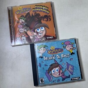 The Fairly OddParents PC CD‎ ROM Games Breakin Da Rules Shadow Showdown Lot